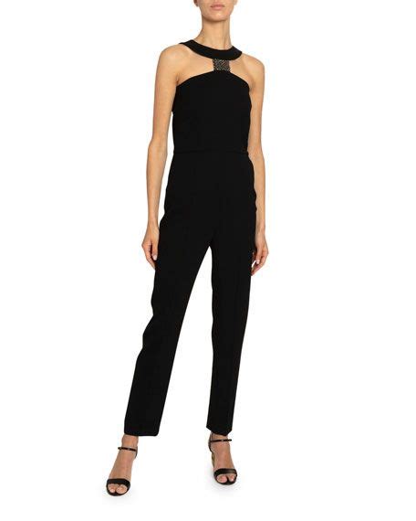 gessato jumpsuit bretelle pelle givenchy|Givenchy Sleeveless Wool Jumpsuit .